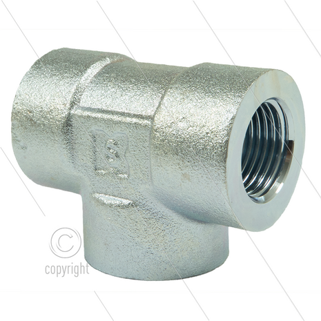 T-stuk - staal - 3 x 1&quot; bi - BSP