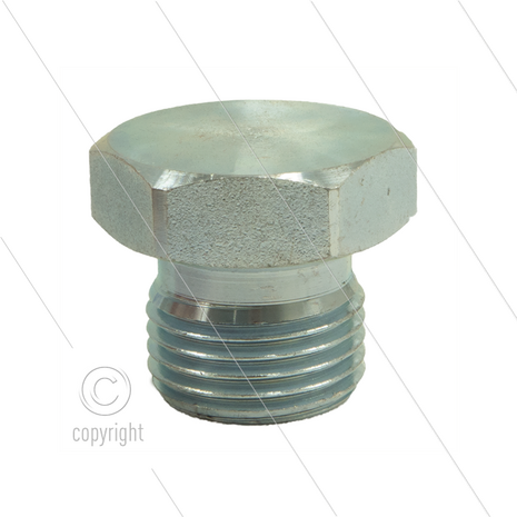 Stop zeskant - staal - 3/8&quot; bu - BSP