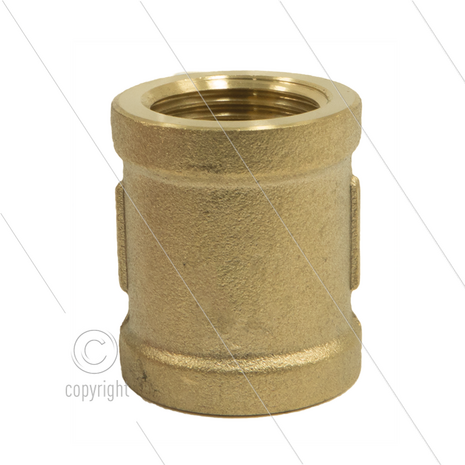 Sok - messing - 2 x 3/4&quot; bi