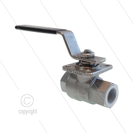 Kogelkraan 3/8&quot; - RVS316 - 100 Bar - 2 x 3/8&quot; bi