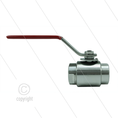 Kogelkraan 3/8&quot; - RVS316 - 210 Bar - 2 x 3/8&quot; bi