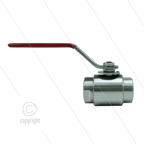 Kogelkraan 1/2&quot; - RVS316 - 210 Bar - 2 x 1/2&quot; bi