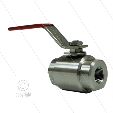 Kogelkraan 1/2&quot; - RVS316 - 210 Bar - 2 x 1/2&quot; bi