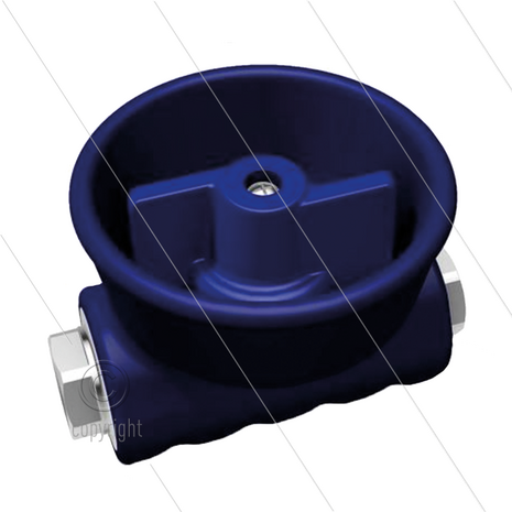 Kogelkraan 1/2&quot; - RPS - beschermd - RVS303 - 24 Bar - 80 l/min - max 90&deg;C - 2 x 1/2&quot; bi - Doorlaat &Oslash;15mm - Bediening met vlinderknop