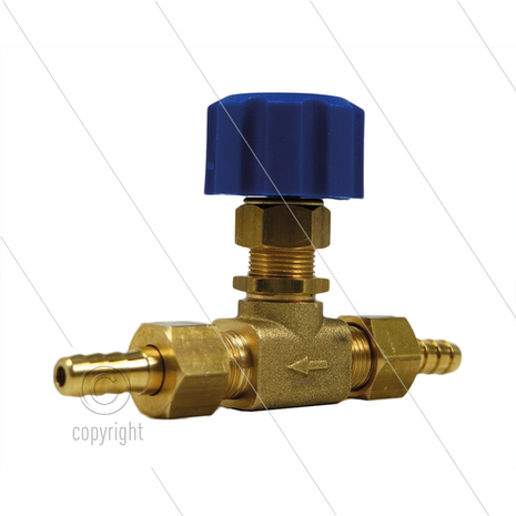 RD3 Chemicali&euml;n doseerkraan - 28 Bar - 10 l/min - max 40&deg;C - 2 x 1/4&quot; bu / 2 x 7mm tule