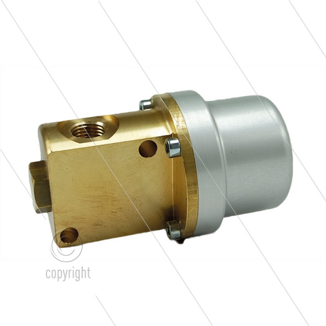 RP120/160 - pneumatische afsluiter - 160 Bar - 120 l/min - max 90&deg;C - 2 x 3/4&quot; bi