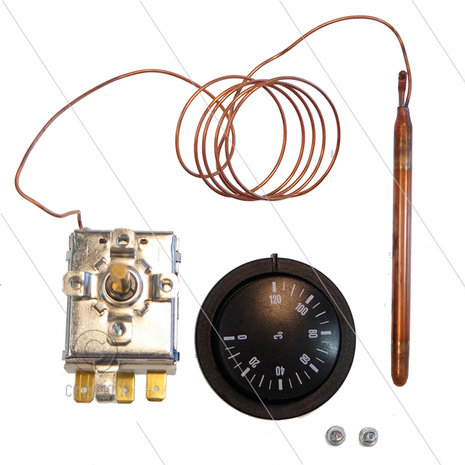Thermostaat - IMIT TR2 9325 - 0 t/m 120&deg;C - Capillair 900mm - voeler 7x95mm - 250V - 16A