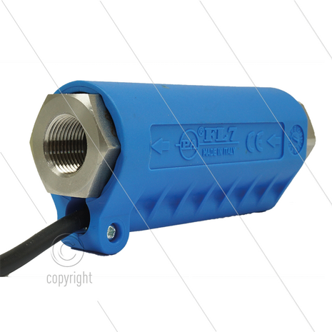 FL7 - stromingsschakelaar - RVS303 - 500 Bar - min 6 l/min horizontaal - min 9 l/min verticaal - zuig: max 30 l/min - pers: max 60 l/min - max 75&deg;C - 2 x 3/8&quot; bi