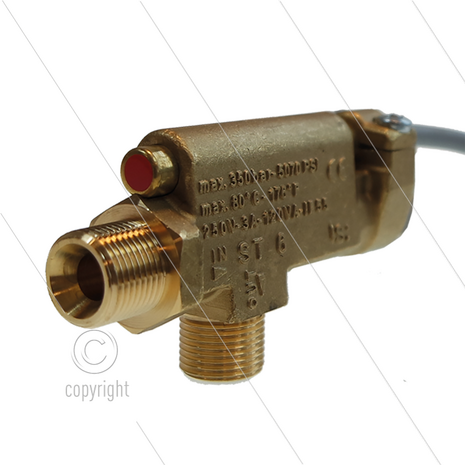 ST6 - stromingsschakelaar - 350 Bar - 30 l/min - max 80&deg;C - 2 x 3/8&quot; bu
