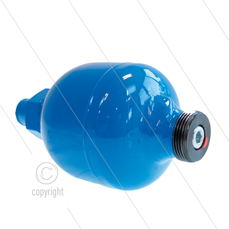 Accumulator 0,166 ltr - 210 Bar - 3/8&quot; bu NPT - onderste deel RVS / bovenste deel staal