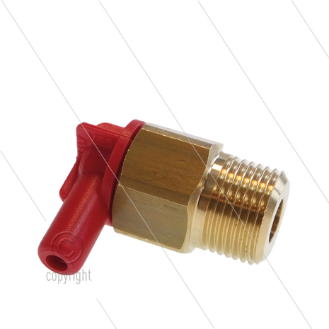 VT6 - Thermoventiel - 10 Bar - 30 l/min - openingstemp 63&deg;C - 3/8&quot; bu - 7mm slangtule