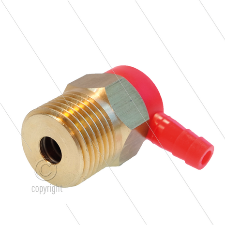 TRV - Thermoventiel - 10 Bar - 30 l/min - openingstemp 56&deg;C - 1/2&quot; bu - 7mm slangtule