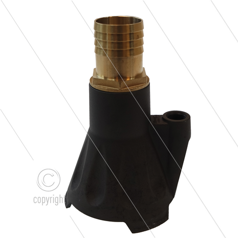Slurrie zuiger - 250 Bar - max 25 l/min - met slangpilaar &Oslash;38mm - excl. nozzle 1/4&quot; bu - 0&deg;