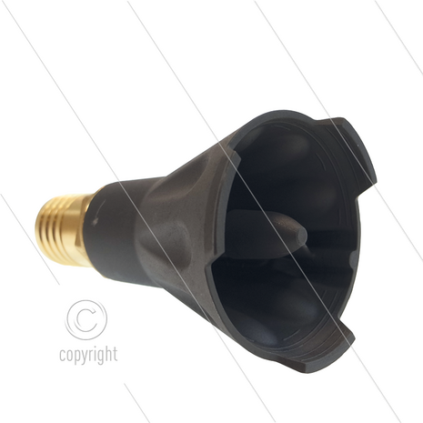 Slurrie zuiger - 250 Bar - max 25 l/min - met slangpilaar &Oslash;38mm - excl. nozzle 1/4&quot; bu - 0&deg;