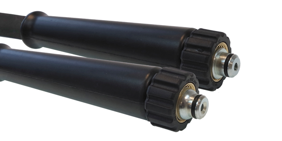 1SN-10 - (3/8&quot;) - Zwart - Stalen koppelingen - 2x M22x1,5 Wartel
