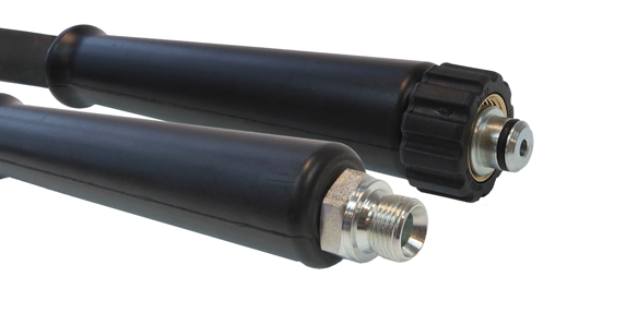 1SN-10 - (3/8&quot;) - Zwart - Stalen koppelingen - M22x1,5 Wartel x Buitendraad