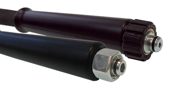1SN-10 - (3/8&quot;) - Zwart - Stalen koppelingen - 2x M18x1,5 Wartel - DKOL