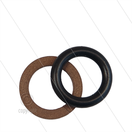 Afdichtingsset t.b.v. M22 koppelingen - Perbunan - 500 Bar - max 150&deg;C - set van 2 ringen
