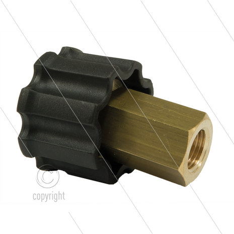 AR1 - M22x1,5 - wartel - messing - 250 Bar - &Oslash;14mm - max 160&deg;C - 1/4&quot; bi