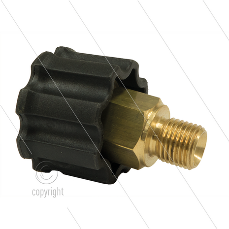 AR1 - M22x1,5 - wartel - messing - 250 Bar - &Oslash;14mm - max 160&deg;C - 1/4&quot; bu