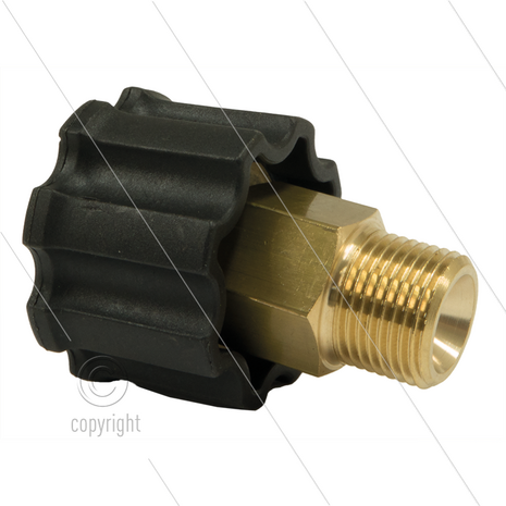 AR1 - M22x1,5 - wartel - messing - 250 Bar - &Oslash;14mm - max 160&deg;C - 3/8&quot; bu