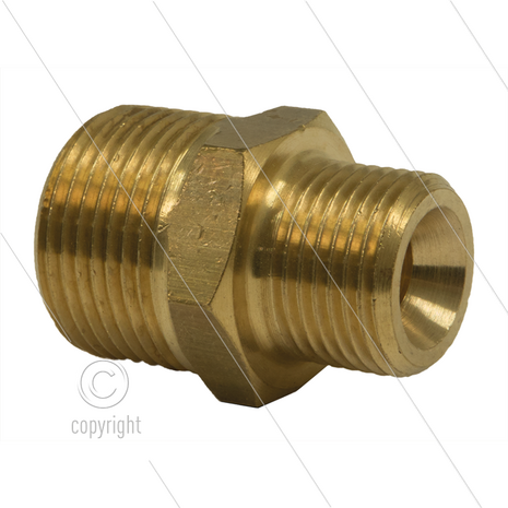 AR1 - M22x1,5 - snelkoppeling nippel - messing - 250 Bar - &Oslash;14mm - max 160&deg;C - 3/8&quot; bu