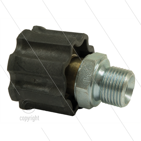 AR1 - M22x1,5 - wartel - messing - 250 Bar - &Oslash;15mm - max 160&deg;C - 3/8&quot; bu