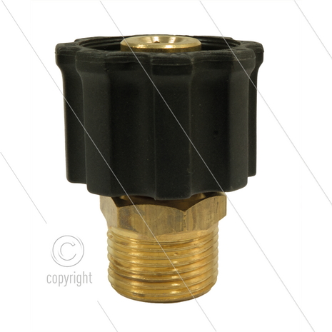 AR1 - M22x1,5 - wartel - messing - 250 Bar - &Oslash;15mm - max 160&deg;C - M22x1,5 bu