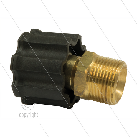 AR1 - M22x1,5 - wartel - messing - 250 Bar - &Oslash;15mm - max 160&deg;C - M22x1,5 bu