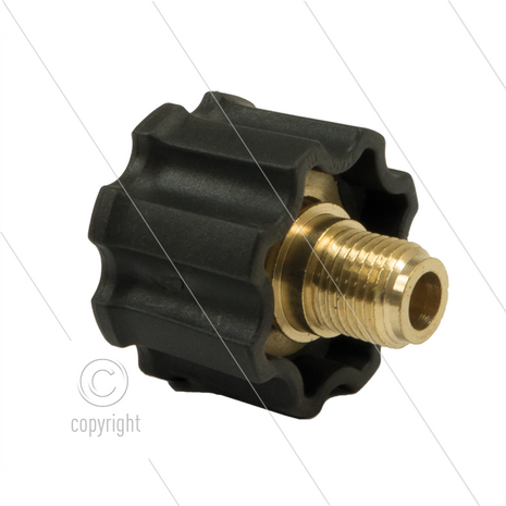 AR5 - M22x1,5 - wartel - messing - 250 Bar - &Oslash;14mm - draaibaar onder druk - max 160&deg;C - 1/4&quot; bu