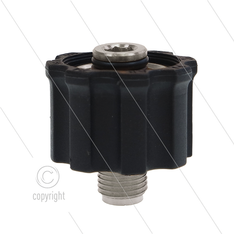 AR5 - M22x1,5 - wartel - RVS - 250 Bar - &Oslash;14mm - draaibaar onder druk - max 160&deg;C - 1/4&quot; bu
