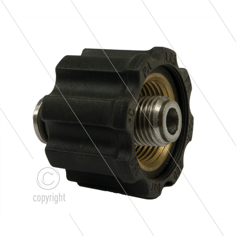 AR5 - M22x1,5 - wartel - RVS - 250 Bar - &Oslash;14mm - draaibaar onder druk - max 160&deg;C - 1/4&quot; bu