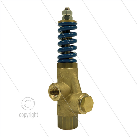VRP200 - veiligheids-/drukregelventiel - 220 Bar - 30 l/min - 60&deg;C - In: 2 x 3/8&quot;bi - Bypass: 3/8&quot;bi