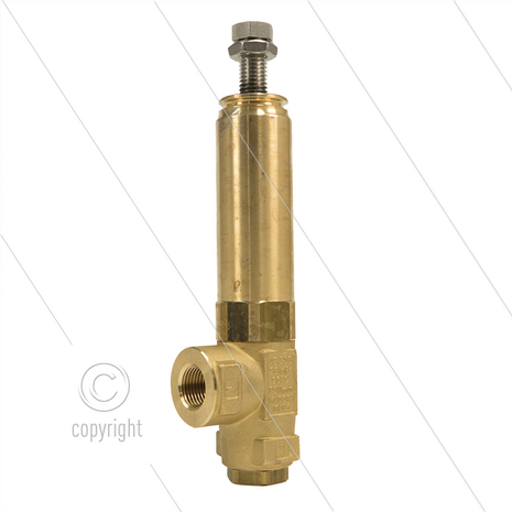 VS500 veiligheidsventiel - 500 Bar - 80 l/min - 60&deg;C - In: 1/2&quot; bi - Bypass: 3/8&quot; bi