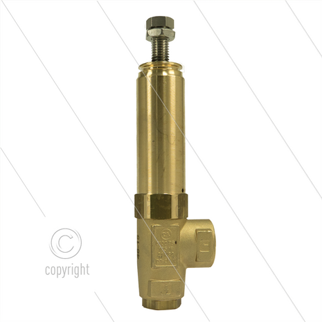 VS500 veiligheidsventiel - 500 Bar - 80 l/min - 60&deg;C - In: 1/2&quot; bi - Bypass: 3/8&quot; bi