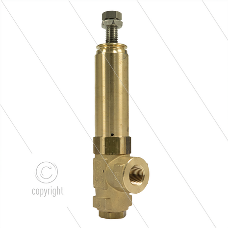 VS500 veiligheidsventiel - 500 Bar - 80 l/min - 60&deg;C - In: 1/2&quot; bi - Bypass: 3/8&quot; bi