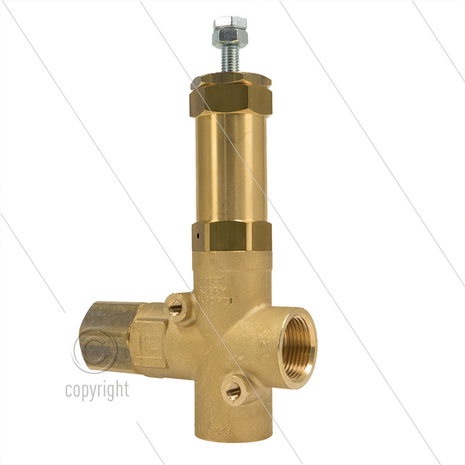 VRP175 - veiligheids / drukregelventiel - 150 Bar - 200 l/min - 60&deg;C - In: 1&quot; bi - Uit:1&quot; bi - Bypass: 1&quot; bi