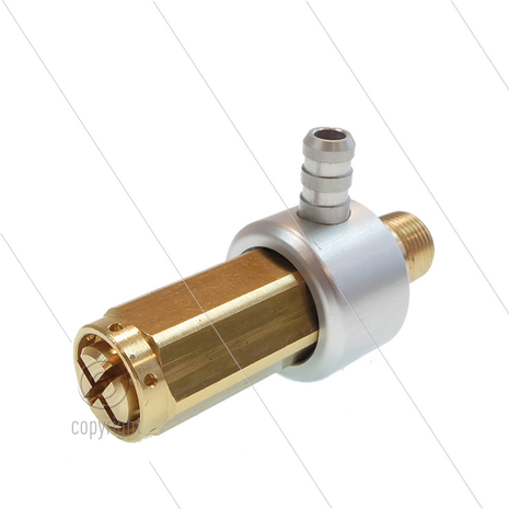 S284 - veiligheidsventiel - 50 tot 340 Bar - 7 tot 41 l/m - max 85&deg;C - In: 3/8&quot; bu - Bypass: &Oslash;10mm pilaar