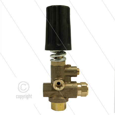 ST280 - drukregelautomaat - 250 Bar - 30 l/min - max 80&deg;C - In: 3/8&quot; bi - Uit: 3/8&quot; bi - Bypass: 2x 1/4&quot; bi - manometer aansluiting: 1/4&quot; bi