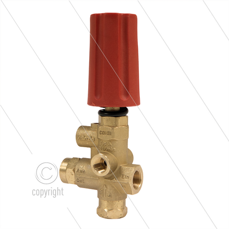 UL250H - drukregelautomaat - 250 Bar - 35 l/min - max 80&deg;C - In: 3/8&quot; bi - Uit: 3/8&quot; bi - Bypass: 1/4&quot; bi