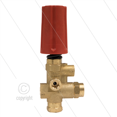 UL250H - drukregelautomaat - 250 Bar - 35 l/min - max 80&deg;C - In: 3/8&quot; bi - Uit: 3/8&quot; bi - Bypass: 1/4&quot; bi