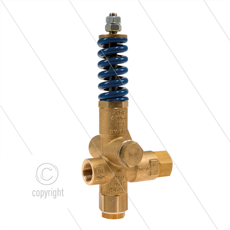 Pulsar RV - drukregelautomaat - 280 Bar - 40 l/min - 60&deg;C - In: 3/8&quot; bi - Uit: 3/8&quot; bi - Bypass: 3/8&quot; bi