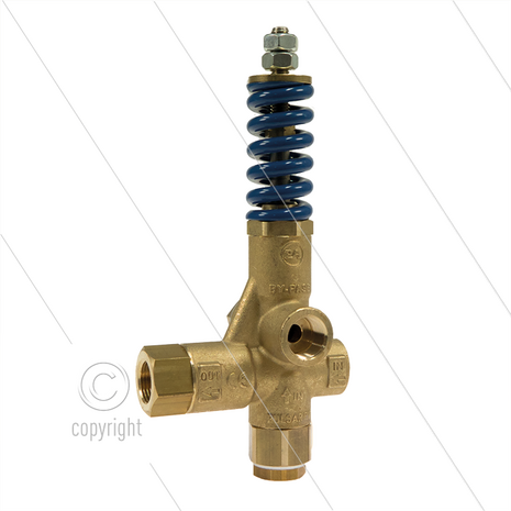 Pulsar RV - drukregelautomaat - 280 Bar - 40 l/min - 60&deg;C - In: 3/8&quot; bi - Uit: 3/8&quot; bi - Bypass: 3/8&quot; bi