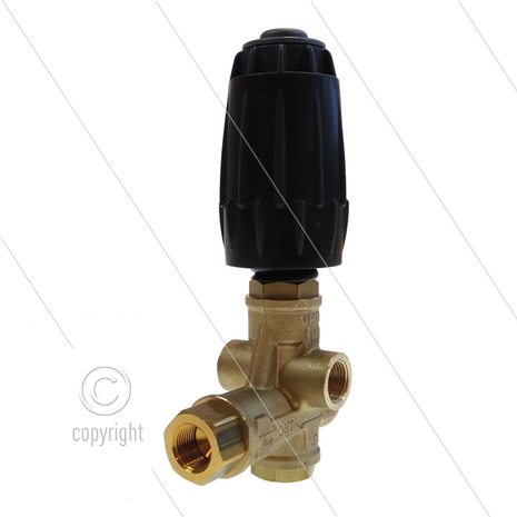 VRT3 - drukregelautomaat - Easy start - met knop - 280 Bar - 40 l/min - 90&deg;C - In: 3/8&quot; bi - Uit: 3/8&quot; bi - Bypass: 2x 3/8&quot; bi