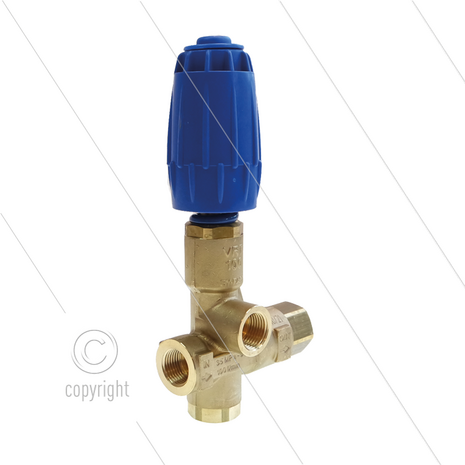 VRT100 - drukregelautomaat - met knop - 320 Bar - 100 l/min - 90&deg;C - In: 1/2&quot; bi - Uit: 1/2&quot; bi - Bypass: 1/2&quot; bi