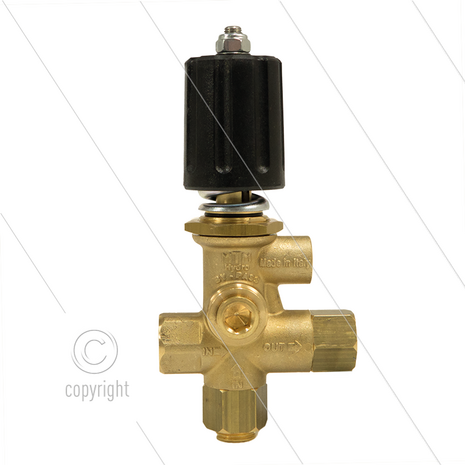 MG4000 - drukregelautomaat - 310 Bar - 40 l/min - max 90&deg;C - In: 3/8&quot; bi - Uit: 3/8&quot; bi - Bypass: 3/8&quot; bi - paneelmontage