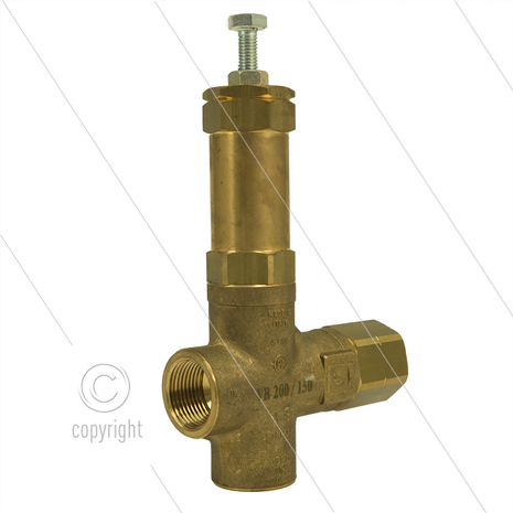 VB200/150 - 150 Bar - 200 l/min - max 60&deg;C - In: 1&quot; bi - Uit: 1&quot; bi - Bypass: 1&quot; bi - NPT draad