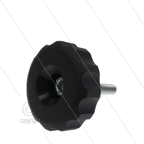 Instelknop t.b.v. VB200 - &Oslash;70mm - M10x44mm