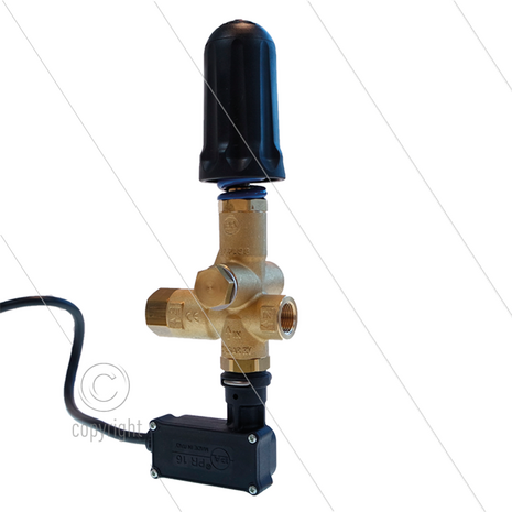 Pulsar RV - drukregelautomaat met drukschakelaar en knop - 160 Bar - 40 l/min - max 60&deg;C - In: 3/8&quot; bi - Uit: 3/8&quot; bi - Bypass: 3/8&quot; bi