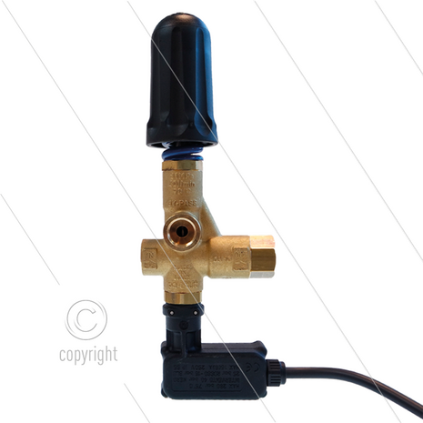 Pulsar RV - drukregelautomaat met drukschakelaar en knop - 160 Bar - 40 l/min - max 60&deg;C - In: 3/8&quot; bi - Uit: 3/8&quot; bi - Bypass: 3/8&quot; bi